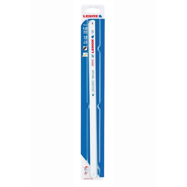 Irwin Hacksaw Blades, 214HE, 12 in. x 14 TPI, Bi-Metal, T2 - 20143V214HE