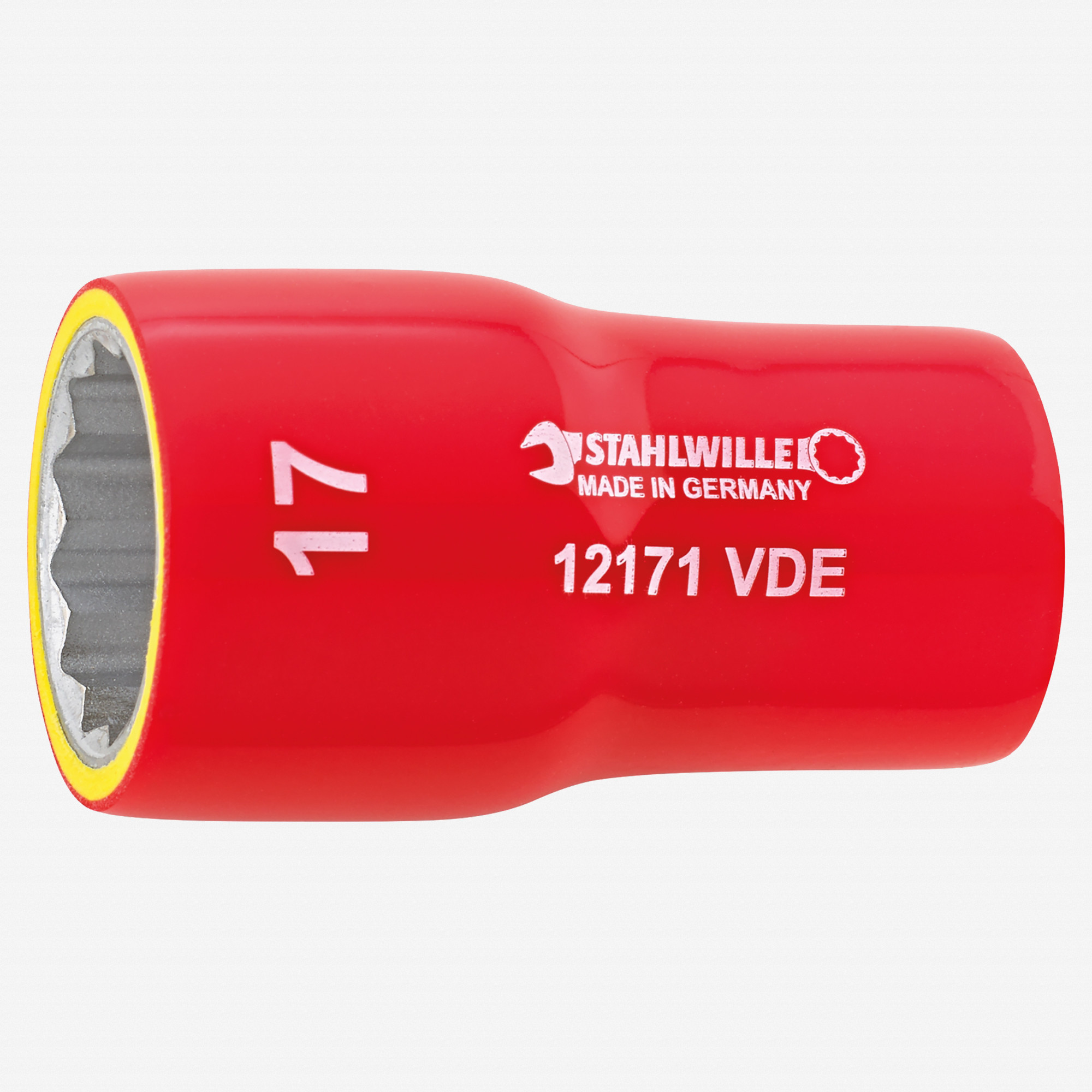 Stahlwille 12171 VDE Socket, 12 Point, 19 mm, 3/8" Drive