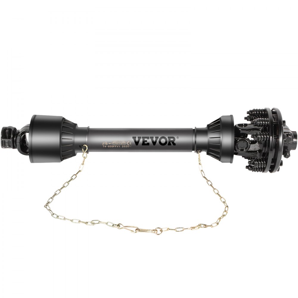 VEVOR PTO Shaft, 1-3/8" PTO Drive Shaft, 6 Spline Both Ends PTO Driveline Shaft, Series 5 Tractor PTO Shaft, 43"-57" Brush Hog PTO Shaft, Black PTO Shaft w/Slip Clutch for Bush Hog/Finish Mower - CDZT5B11005FF0001V0