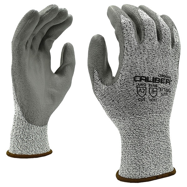 Guantes recubiertos resistentes al corte Cordova, Nivel de corte A2, Grises, Talla S - 3716GS.