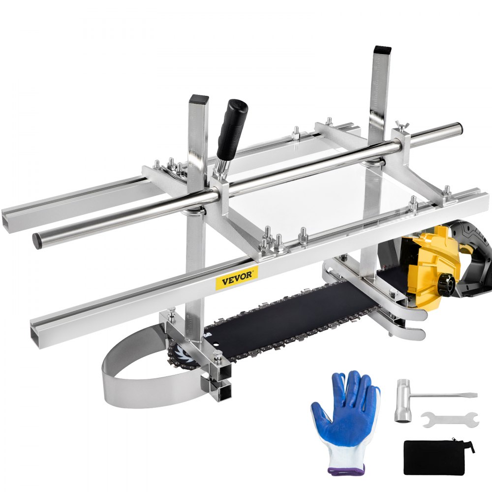 VEVOR Chainsaw Mill Planking Milling 14" to 36" Guide Bar Wood Lumber Cutting Portable Sawmill Aluminum Steel Chainsaw Mill for Builders - 14-36YCLJJ0000001V0