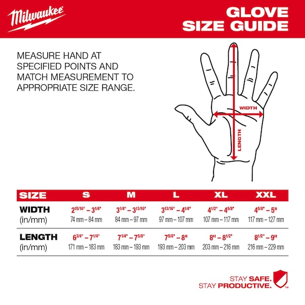 Guantes Milwaukee Tool 12 pares de alta destreza con recubrimiento de poliuretano de Nivel 2 de corte - Talla L, Nivel de Corte A2, 18 galgas, color gris - 48-73-8722B