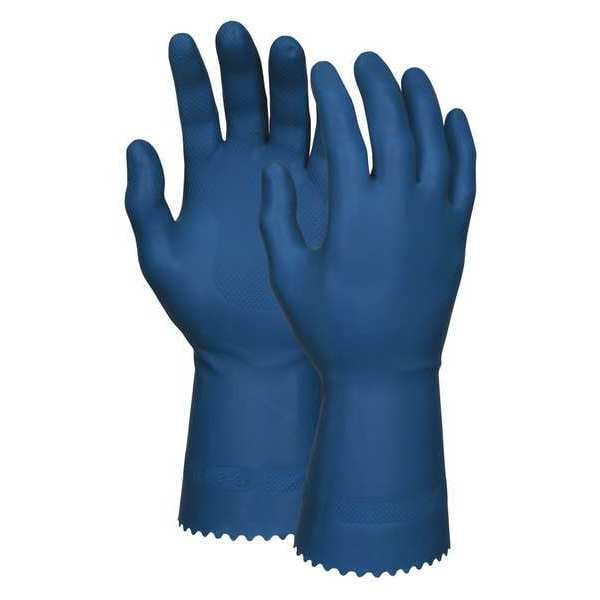 Mcr Safety 12" Guantes Resistentes a Químicos, Látex de Caucho Natural, M, 1 Par - 5080B