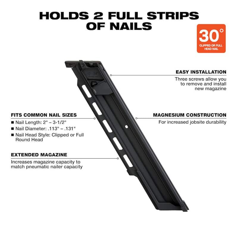 Milwaukee M18 FUEL 3-1/2 in. 18-Volt 30 grados de iones de litio sin escobillas inalámbrico Enmarcado Clavadora Herramienta-Solo con capacidad de Mag Ampliada - 2745-20-48-08-2745

Si necesitas ayuda con algo más, házmelo saber.