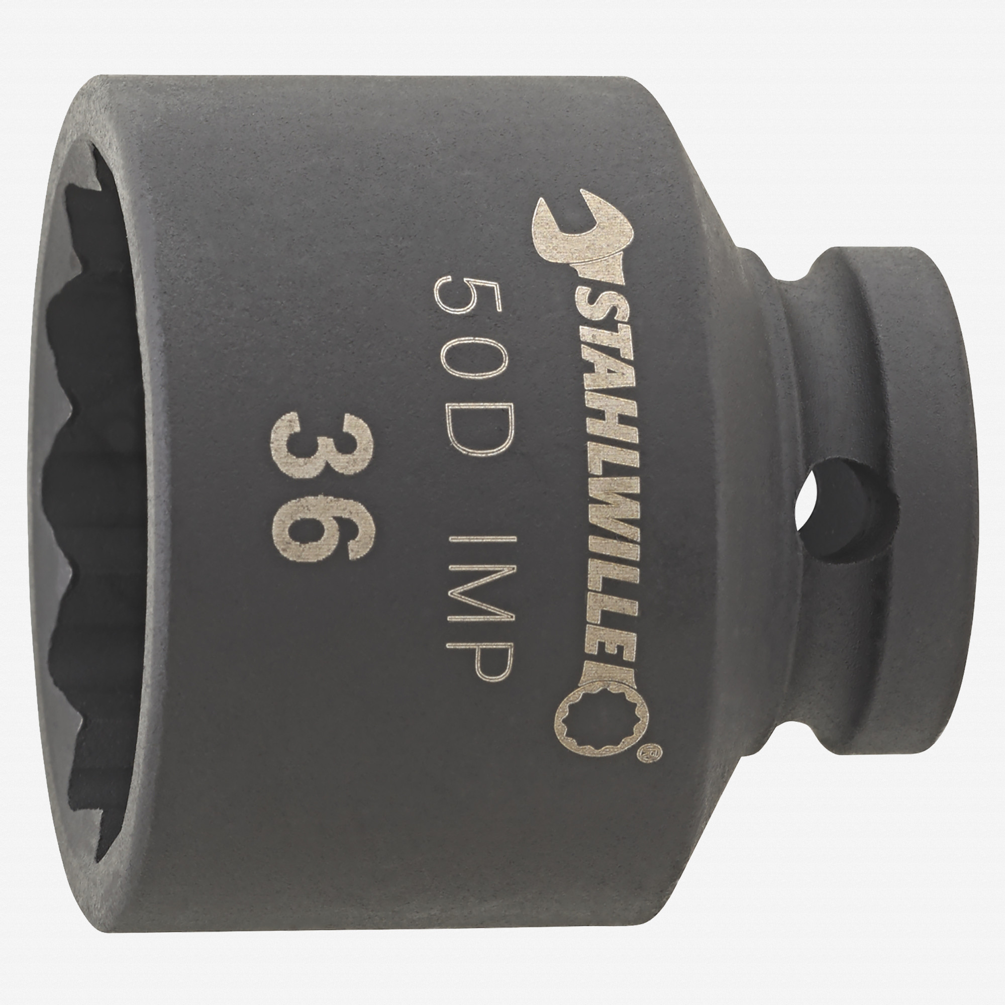 Stahlwille 50D IMP Impact Socket, 1/2" Drive, 12 Point, 32 mm