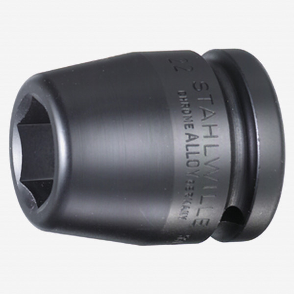 Stahlwille 55IMP Impact Socket, 3/4" Drive, 6 Point, 38 mm