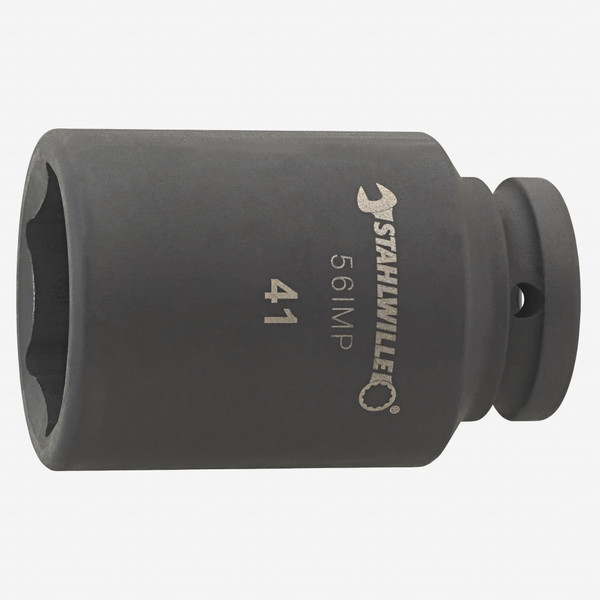 Stahlwille 56IMP Extra Deep Impact Socket, 3/4" Drive, 6 Point, 27 mm