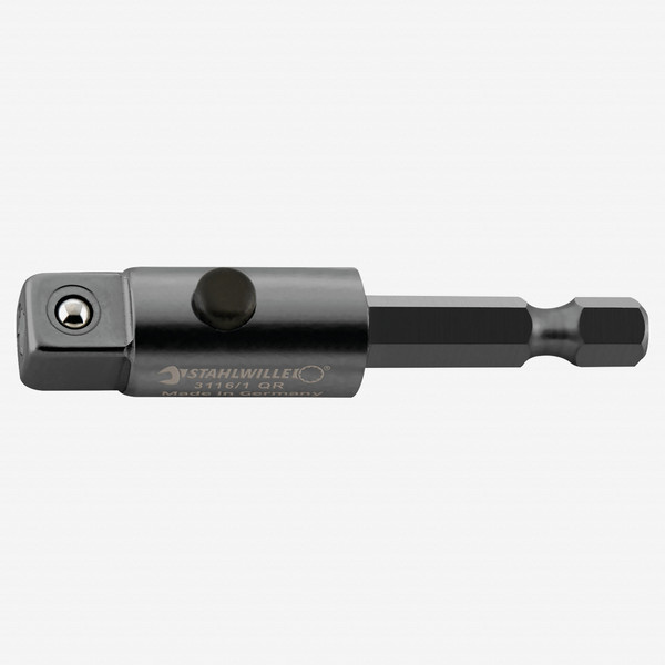 Stahlwille 3216/1QR QuickRelease 1/4" Hex to 3/8" Square Adaptor, Machine Operated, 50mm
