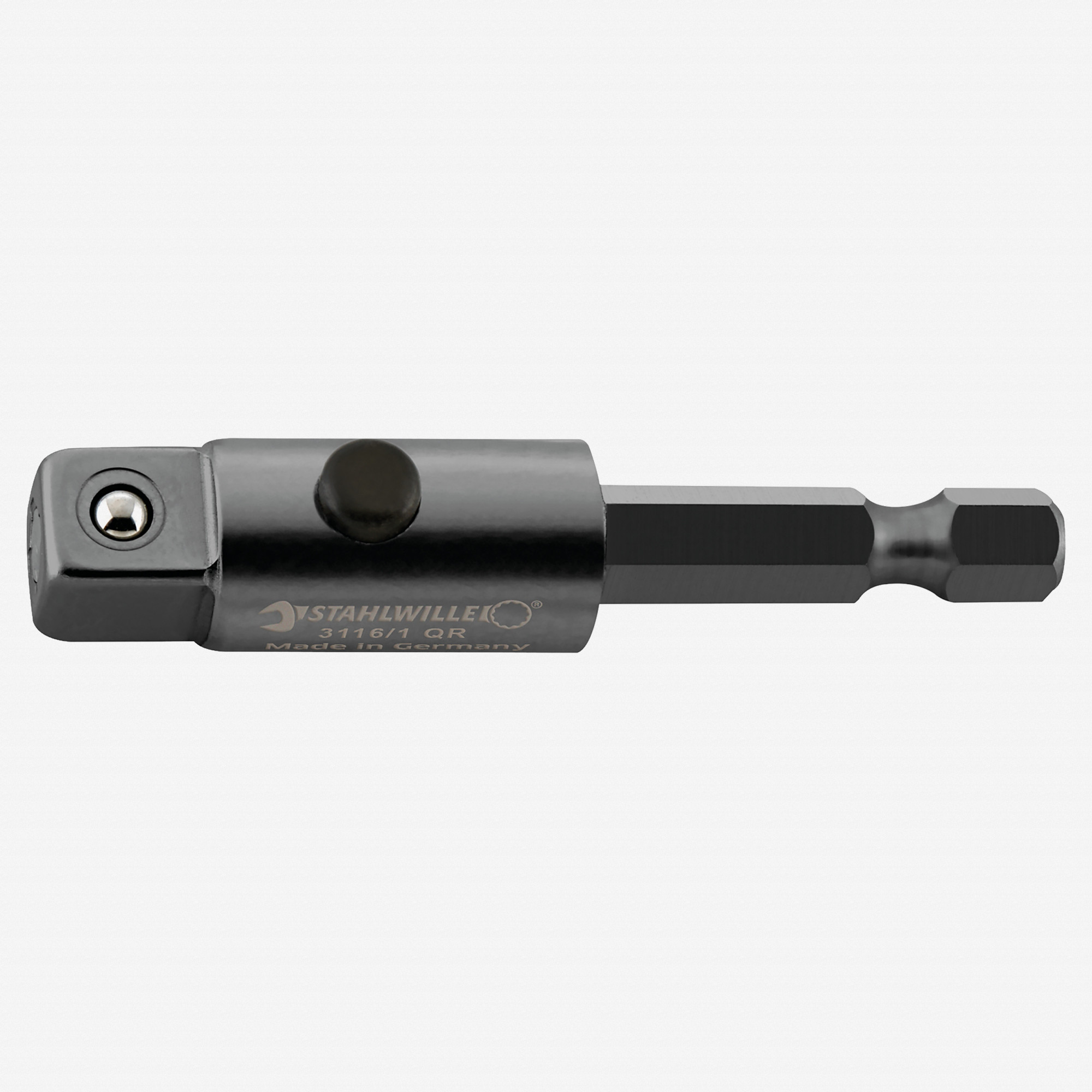 Stahlwille 3316/1QR QuickRelease Adapter, 1/4" Hex to 1/2" Square Adapter, Machine Operated, 50mm