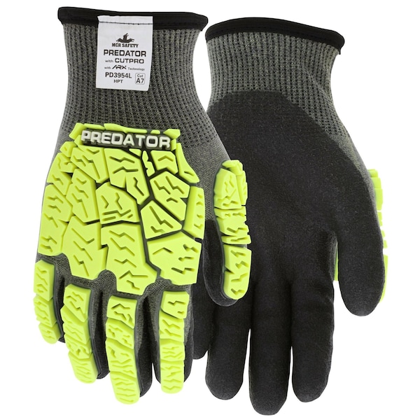 Guantes de seguridad Mcr, Predator Impact 2 CutPro Ice - ARX HPT, XXL, 6 paquetes - PD3954XXL