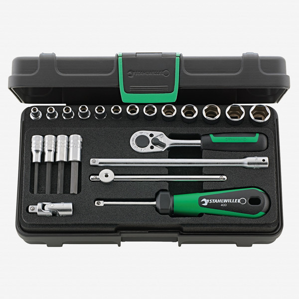 Stahlwille 40/44/17/5 Socket Set 1/4" Drive, Metric, 3.5-13 mm, 22 Pieces