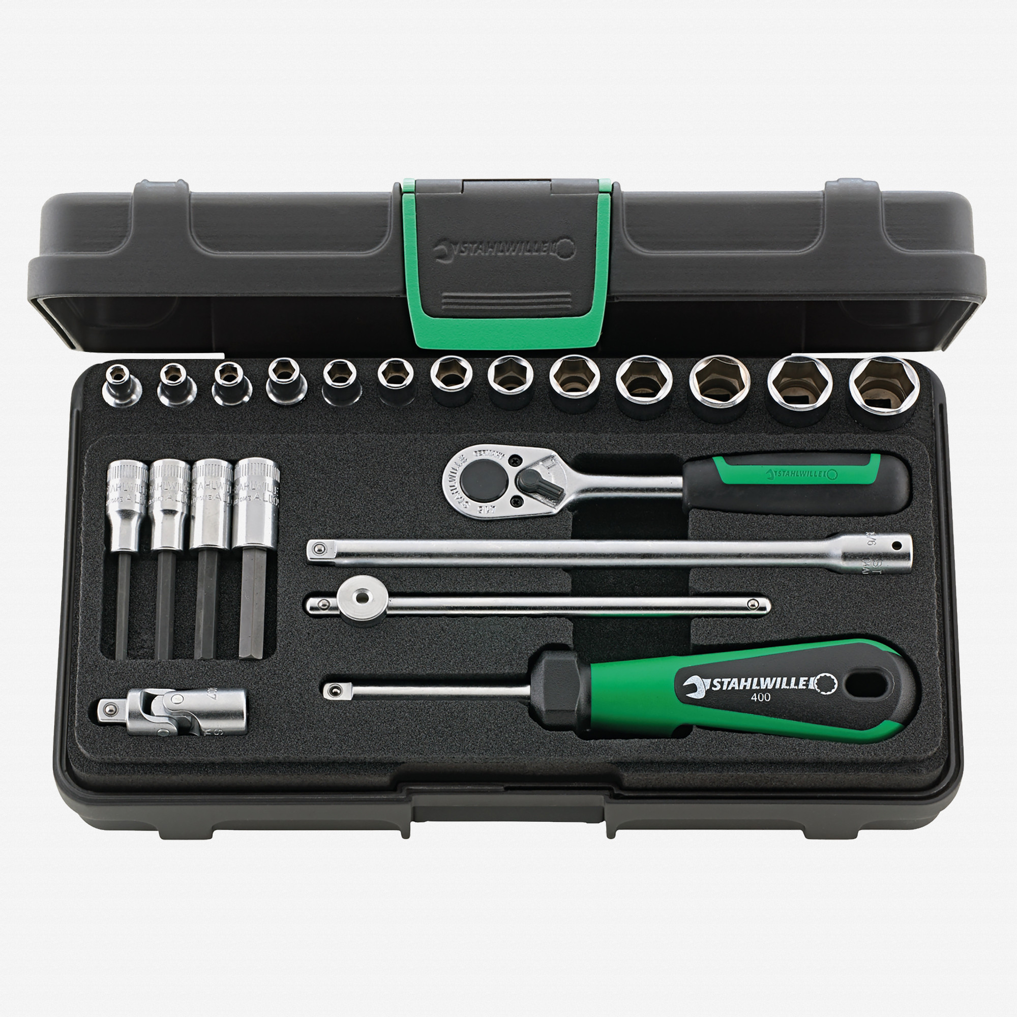 Stahlwille 40/44/17/5 Socket Set 1/4" Drive, Metric, 3.5-13 mm, 22 Pieces