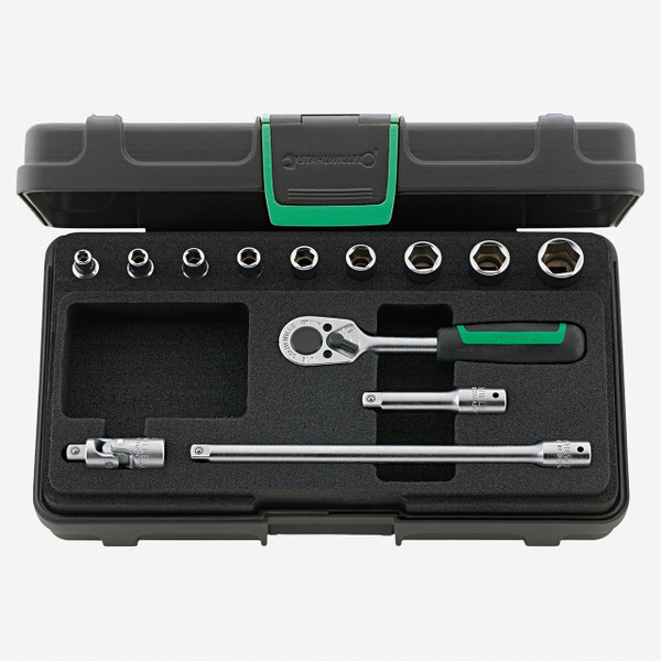 Stahlwille 40/9/4 Socket Set 1/4" Drive, Metric, 4-13 mm, 13 Pieces