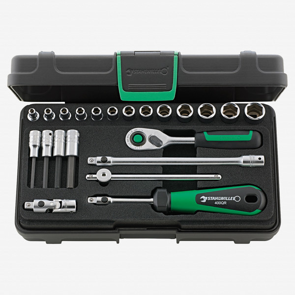 Stahlwille 40/44/17/5QR Socket Set 1/4" Drive, 3.5-14mm, 22 Pieces