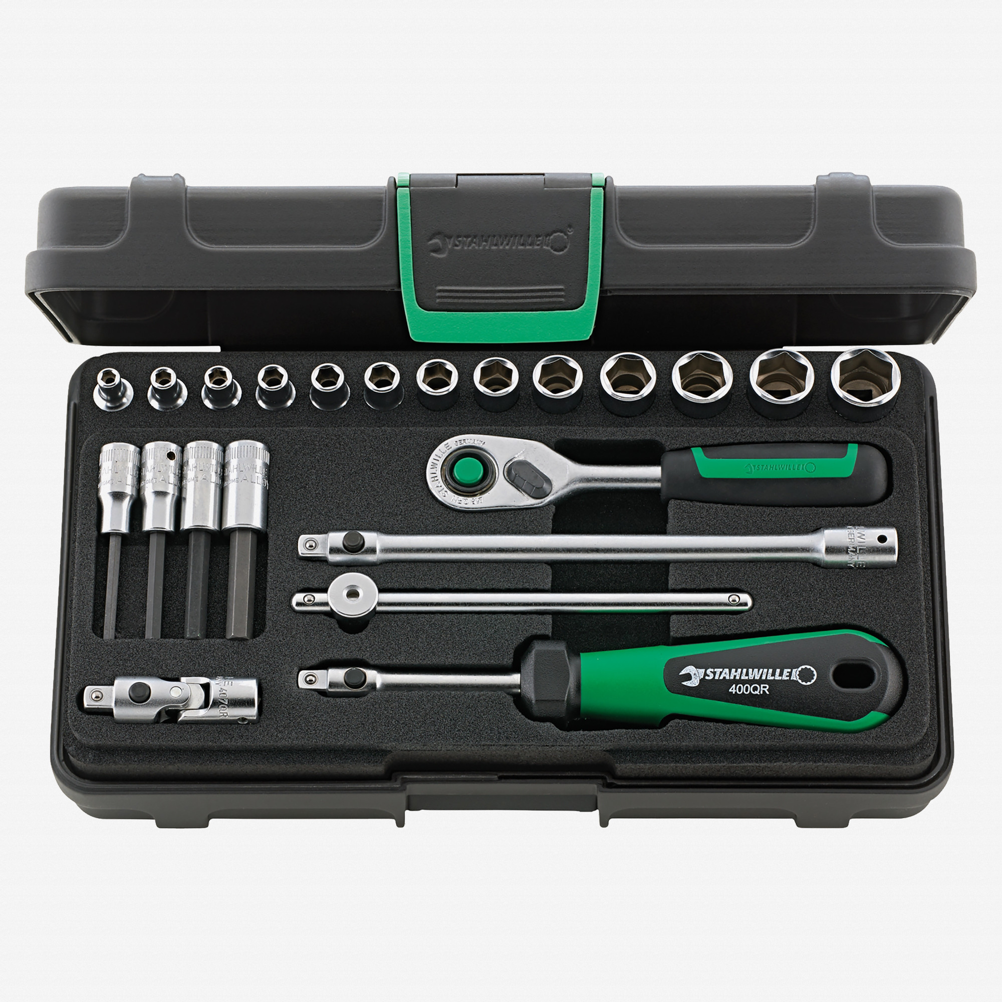 Stahlwille 40/44/17/5QR Socket Set 1/4" Drive, 3.5-14mm, 22 Pieces