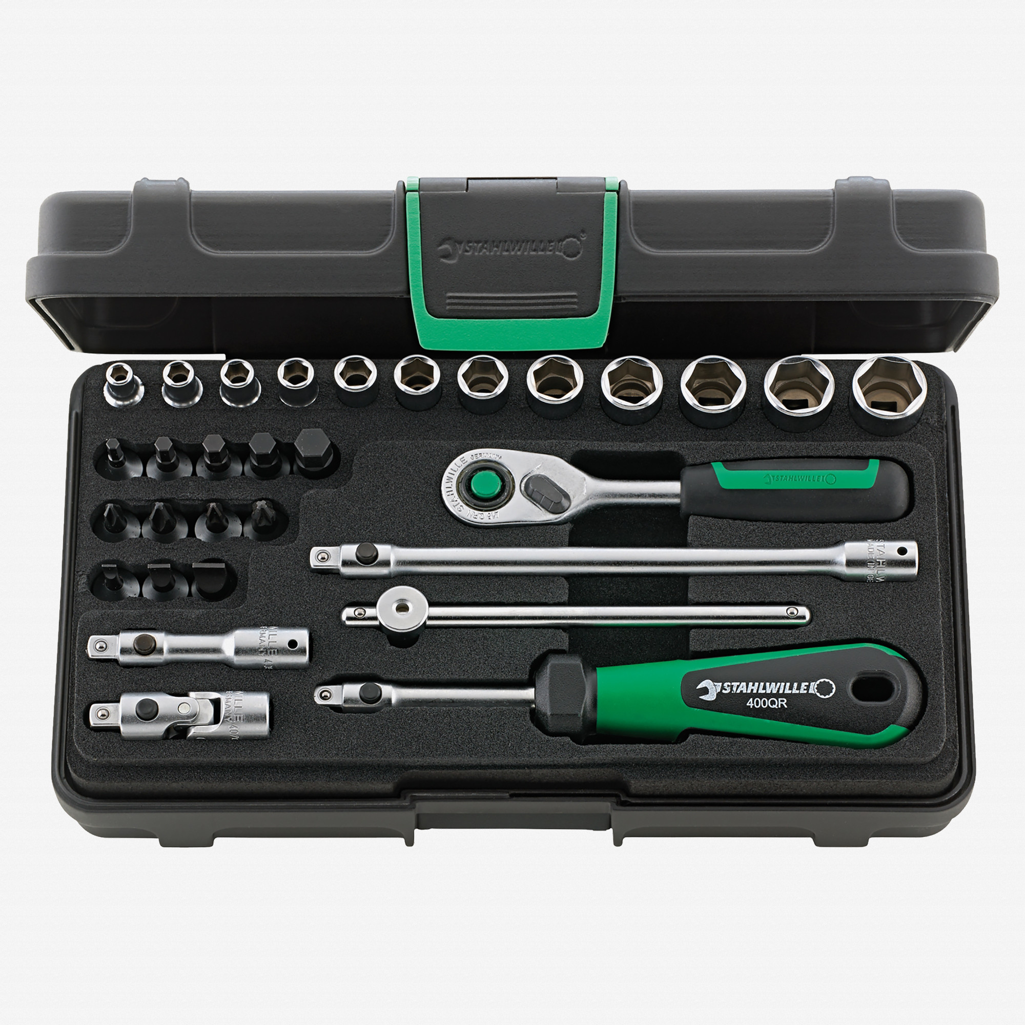 Stahlwille 40/24/6QR Socket Set 1/4" Drive, Metric, 4 - 14 mm, 30 Pieces