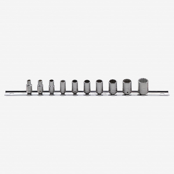 Stahlwille 40aD/10CL Socket Set with Clip Strip, 1/4" Drive, SAE, 3/16 - 9 /16", 11 Pieces