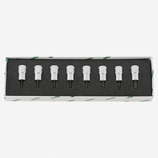Stahlwille 49TX/8 Internal Torx Socket Set, 3/8" Drive, T9-T40, 8 Pieces