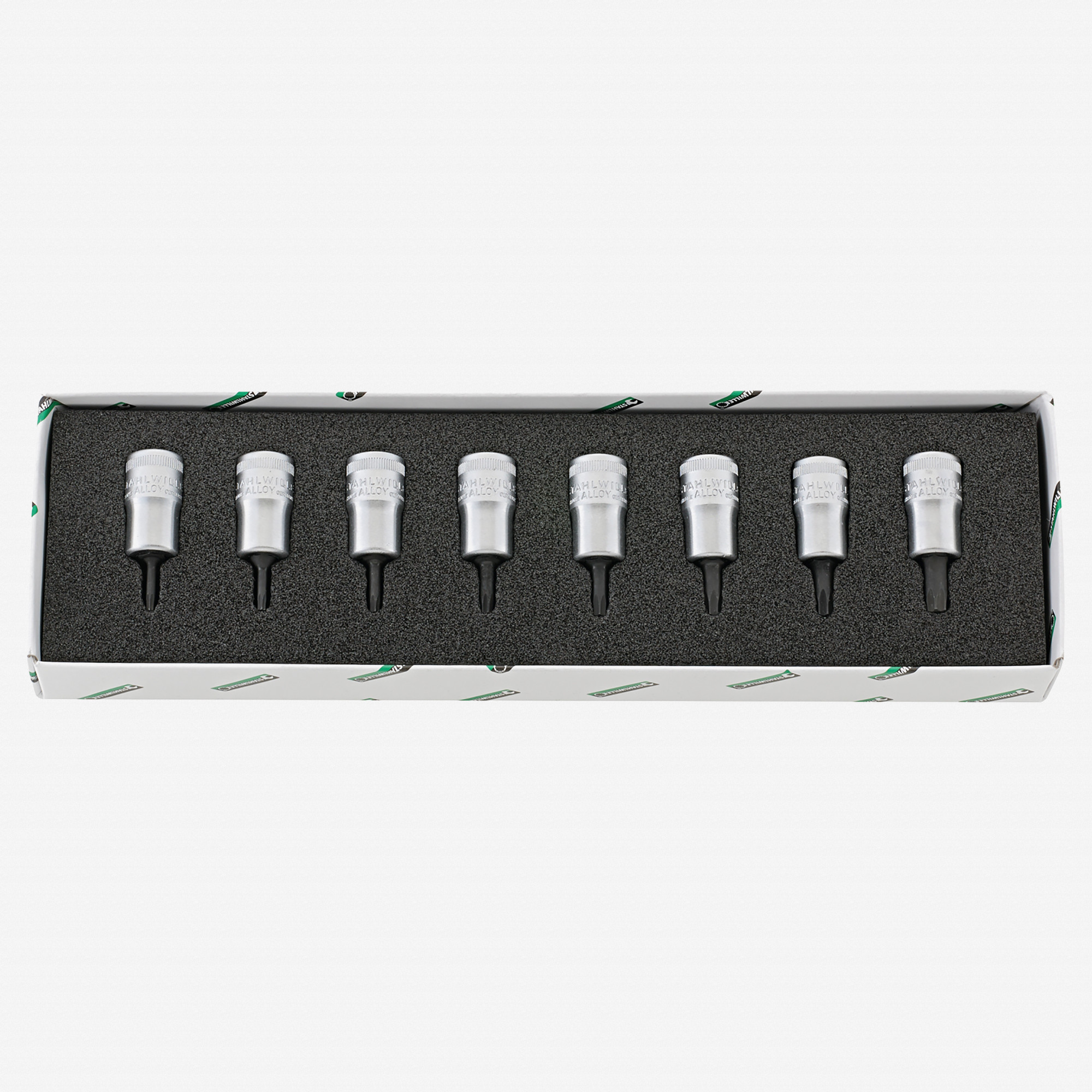 Stahlwille 49TX/8 Internal Torx Socket Set, 3/8" Drive, T9-T40, 8 Pieces