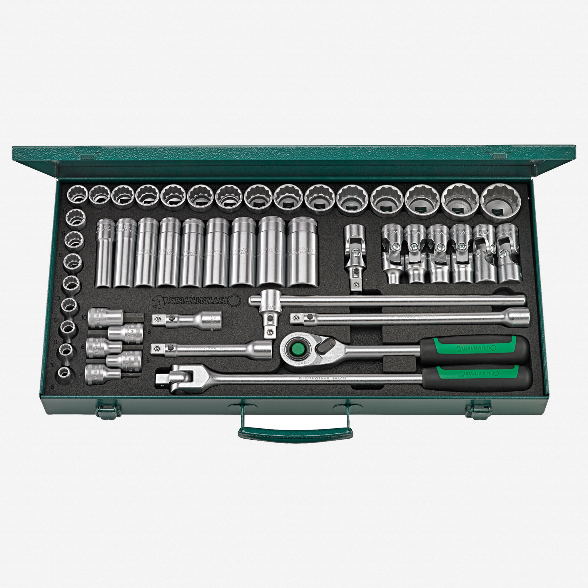 Stahlwille 50/43/7QR Metric Socket Set, 1/2" Drive, 50 Pieces