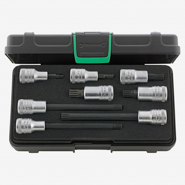Stahlwille 3054X/54X/8 XZN Socket Set, 1/2" Drive, M8-M14, 8 Pieces
