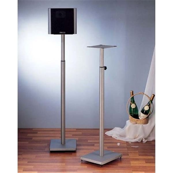 Vti Manufacturing VTI Manufacturing BLE101S Silver Iron Cast Baseadjustable Speaker Stand - BLE101S