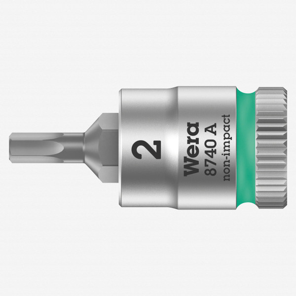 Wera 003330 8740 A Zyklop Hex Bit Socket with 1/4" Drive, 2.0 x 28 mm
