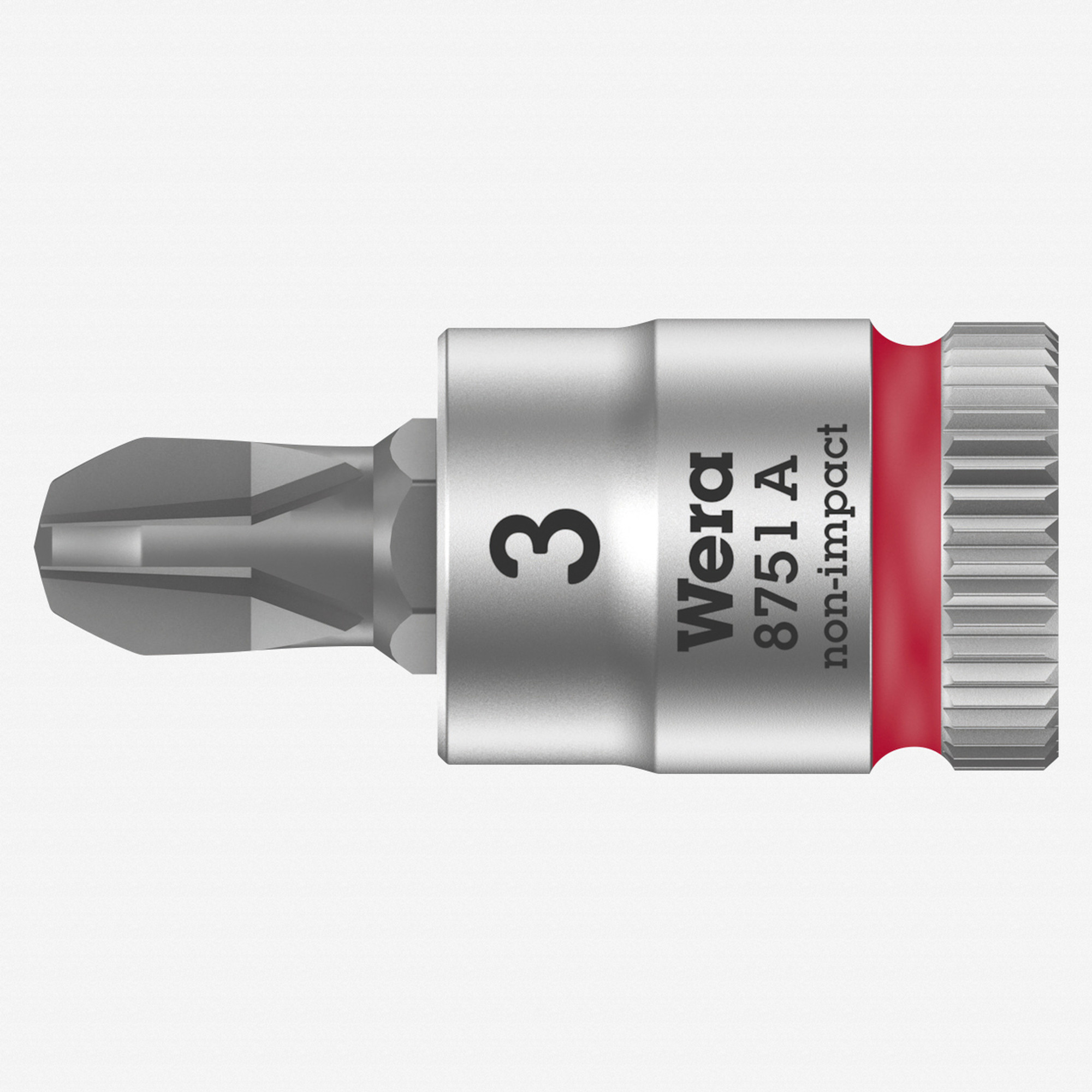 Wera 003352 8751 A PH Zyklop Bit Socket with 1/4" Drive, PH 3 x 28 mm
