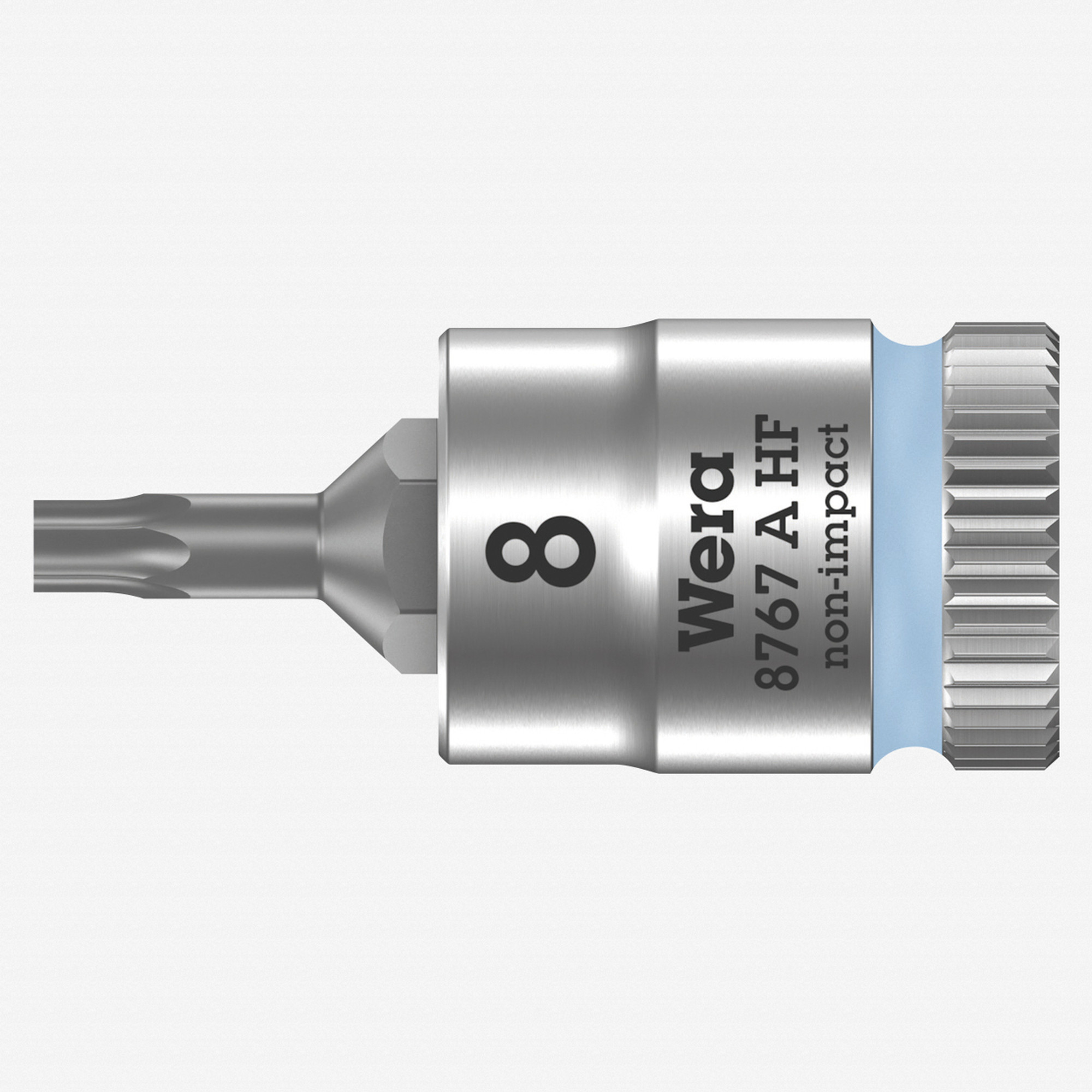 Wera 003360 8767 A HF Torx Zyklop Bit Socket 1/4" Drive with Holding Function , TX 8 x 28 mm