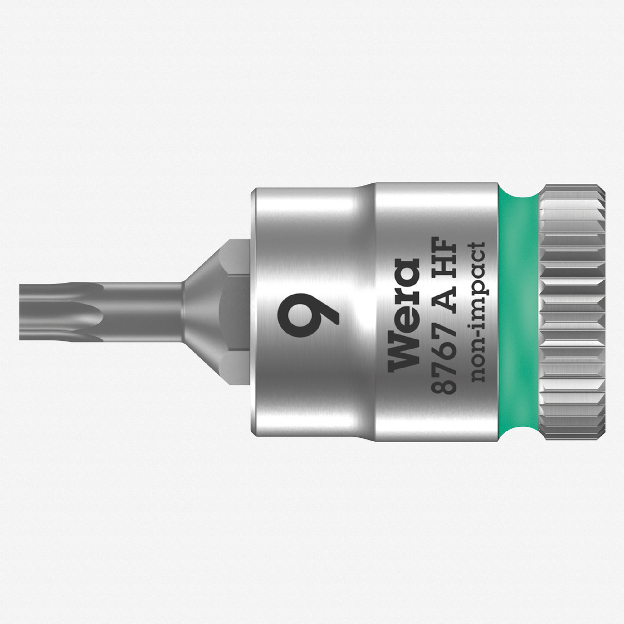 Wera 003361 8767 A HF Torx Zyklop Bit Socket 1/4" Drive with Holding Function , TX 9 x 28 mm