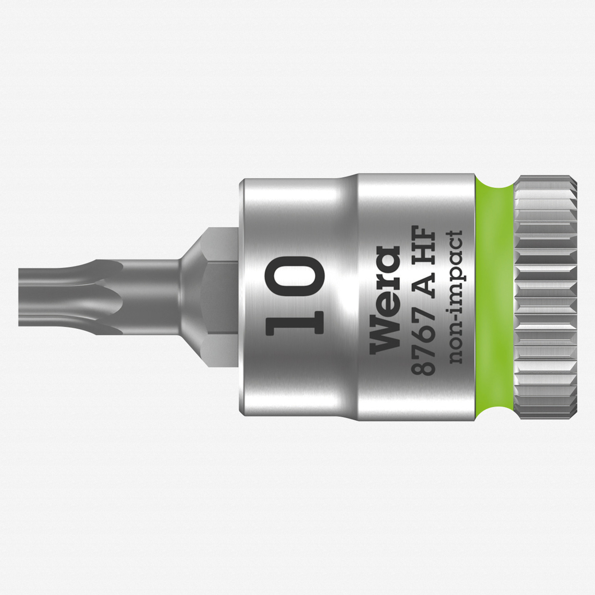 Wera 003362 8767 A HF Torx Zyklop Bit Socket 1/4" Drive with Holding Function , TX 10 x 28 mm