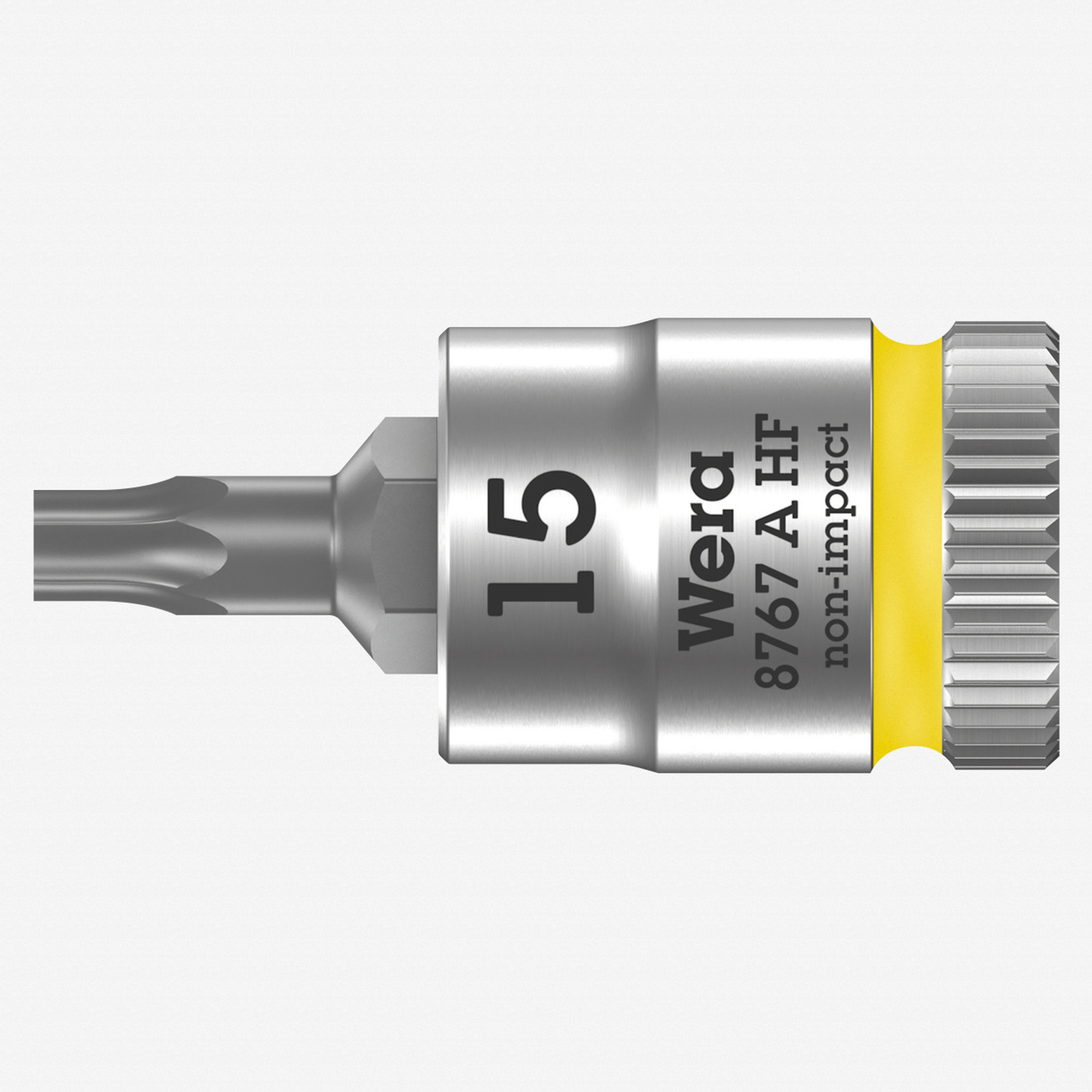 Wera 003363 8767 A HF Torx Zyklop Bit Socket 1/4" Drive with Holding Function , TX 15 x 28 mm