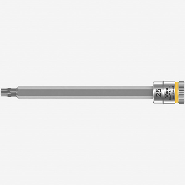 Wera 003366 8767 A HF Torx Zyklop Bit Socket 1/4" Drive with Holding Function , TX 25 x 100 mm