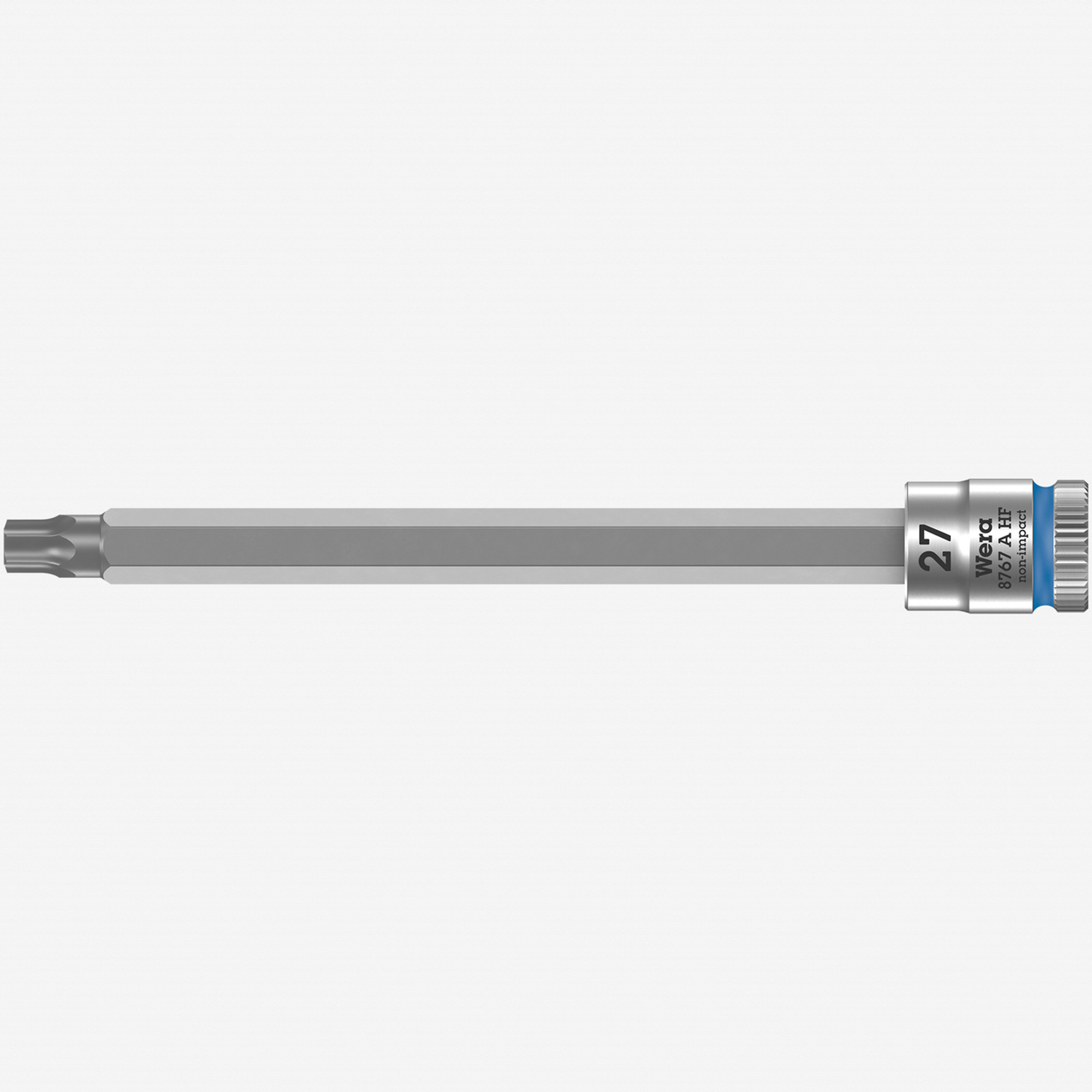 Wera 003368 8767 A HF Torx Zyklop Bit Socket 1/4" Drive with Holding Function , TX 27 x 100 mm