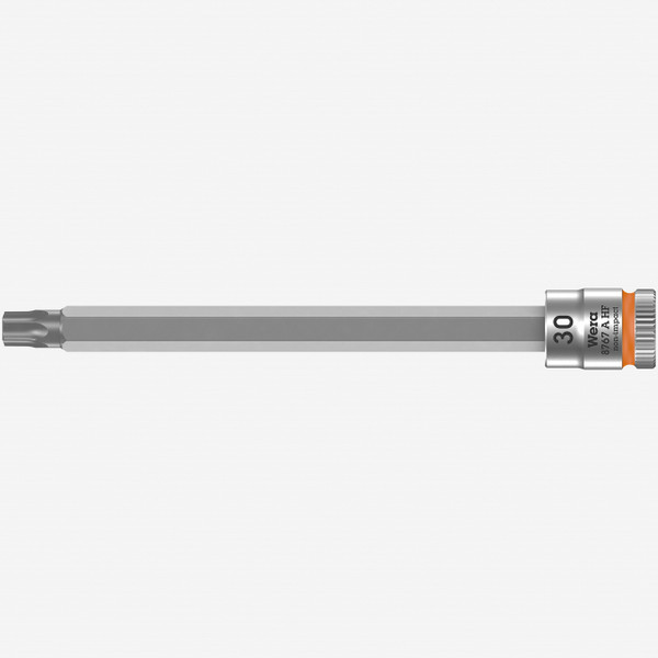 Wera 003370 8767 A HF Torx Zyklop Bit Socket 1/4" Drive with Holding Function , TX 30 x 100 mm
