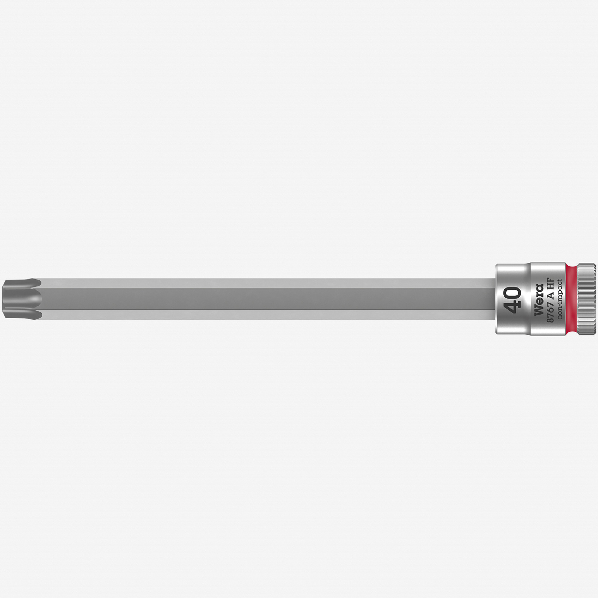 Wera 003372 8767 A HF Torx Zyklop Bit Socket 1/4" Drive with Holding Function , TX 40 x 100 mm