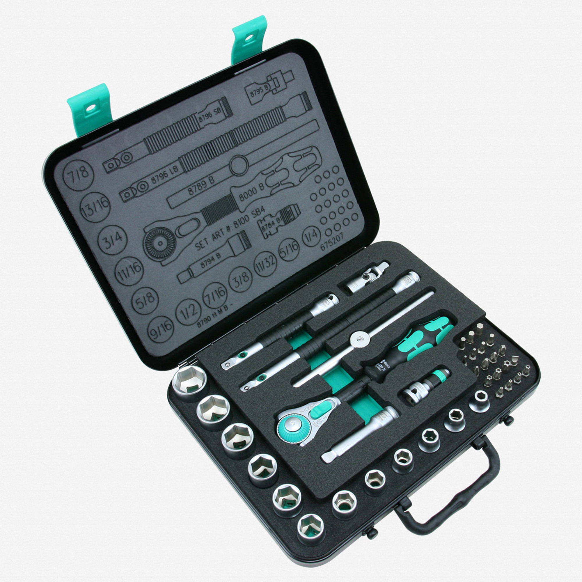 Wera 003596 Zyklop Ratchet Premium 3/8" Drive SAE Set