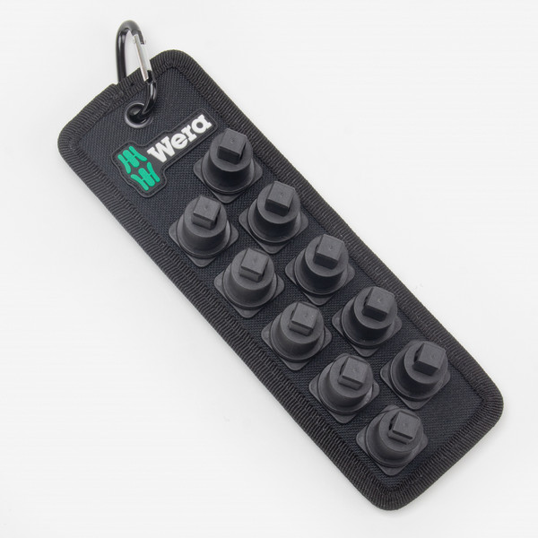 Wera 003982 Textile Belt for VDE Sockets, 3/8" Square Drive, 10-piece, Empty