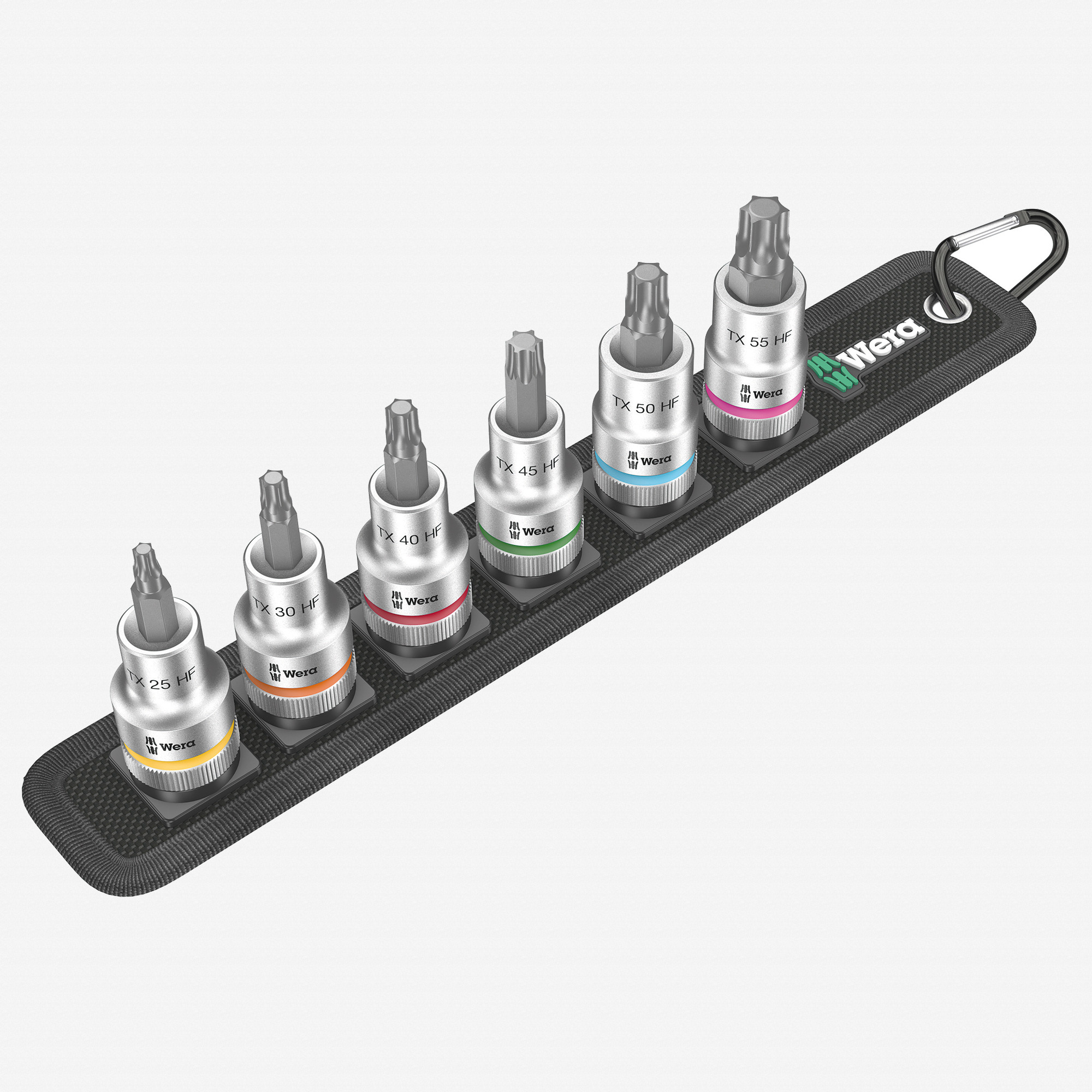 Wera 003997 Belt C 3 TORX® HF Zyklop Bit Socket Set with Holding Function, 1/2" Drive, 6 Pieces