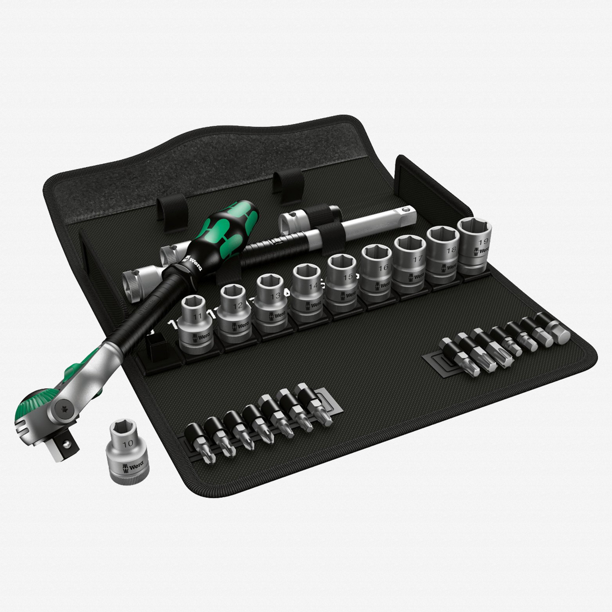 Wera 004076 Zyklop Speed Ratchet 1/2" Drive Metric Set