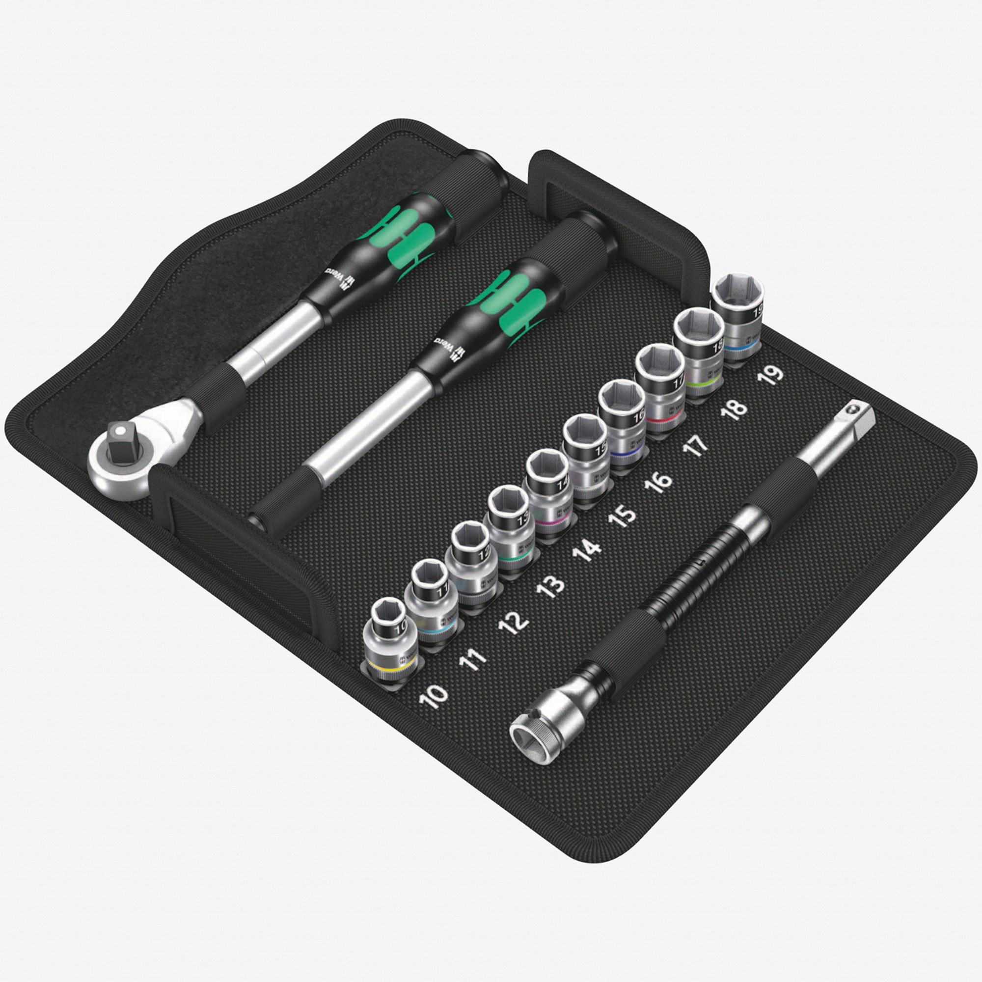 Wera 004090 Zyklop Hybrid Ratchet Set - 1/2" Drive - Metric