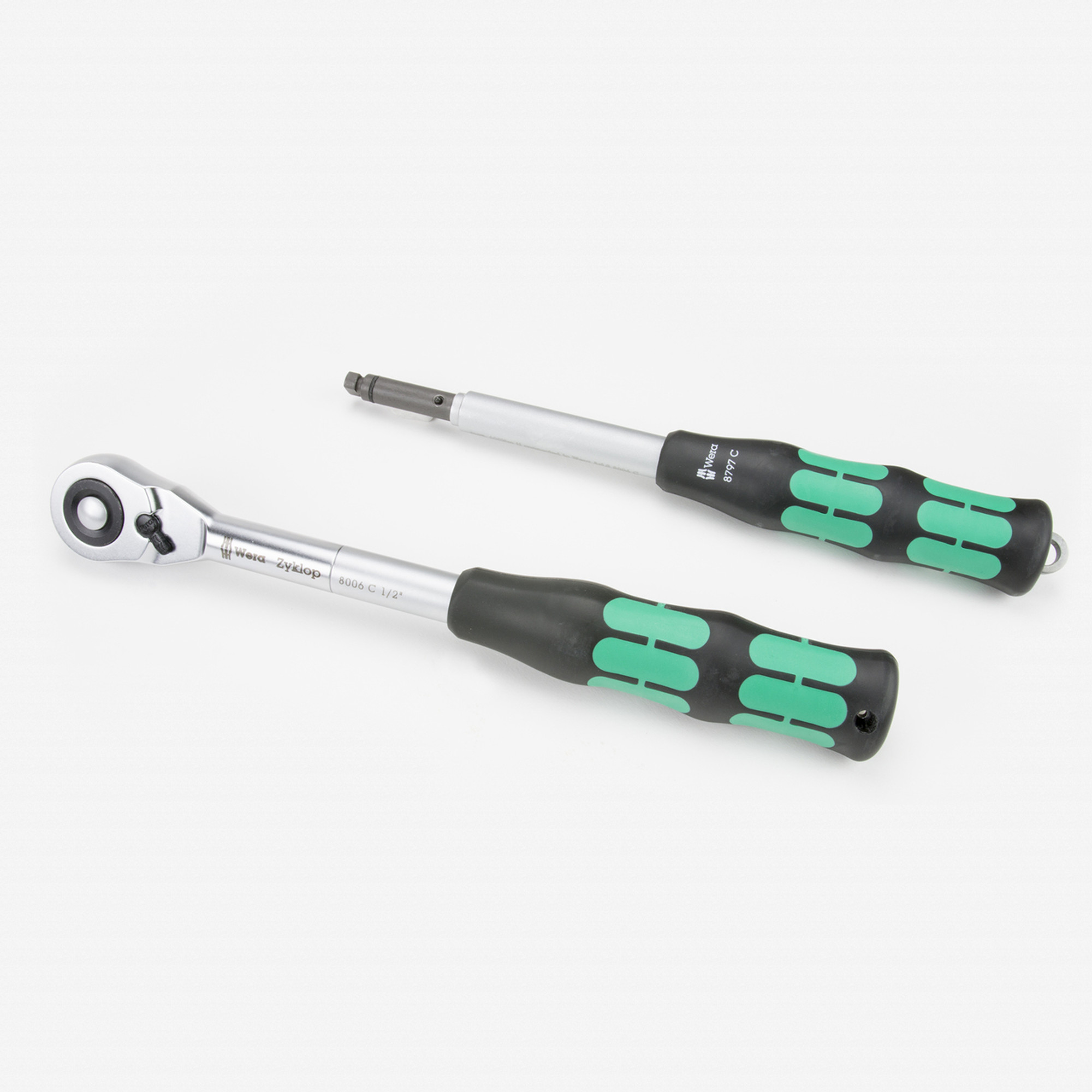 Wera 004095 Zyklop Hybrid Set - 1/2" Drive Ratchet with Extension