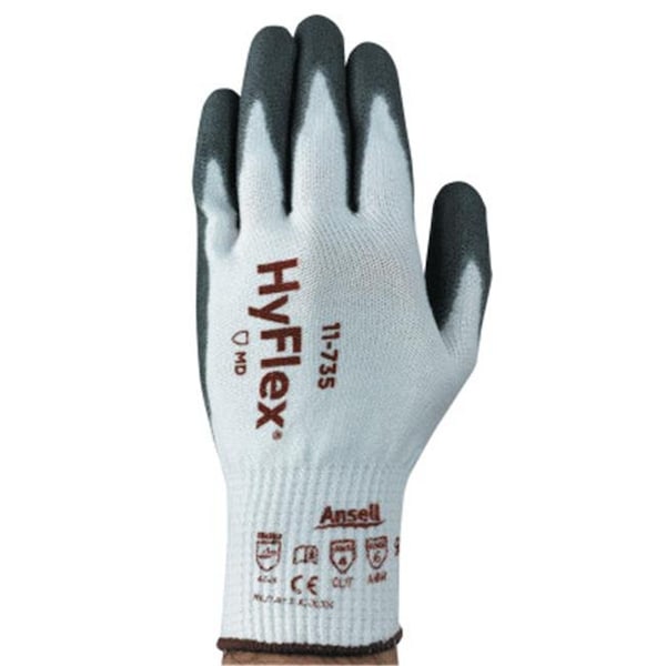 Ansell 012-11-735-9 9 in. 11-735 10G HyFlex Guantes Ligeros Resistentes al Corte Intercept; Paquete de 12 - 012-11-735-9