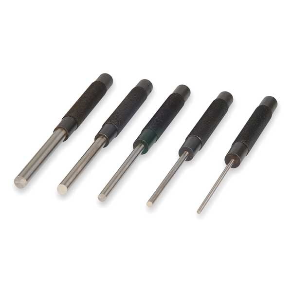 Mitutoyo Drive Pin Punch Set, 5 Pieces, Steel - 985-118