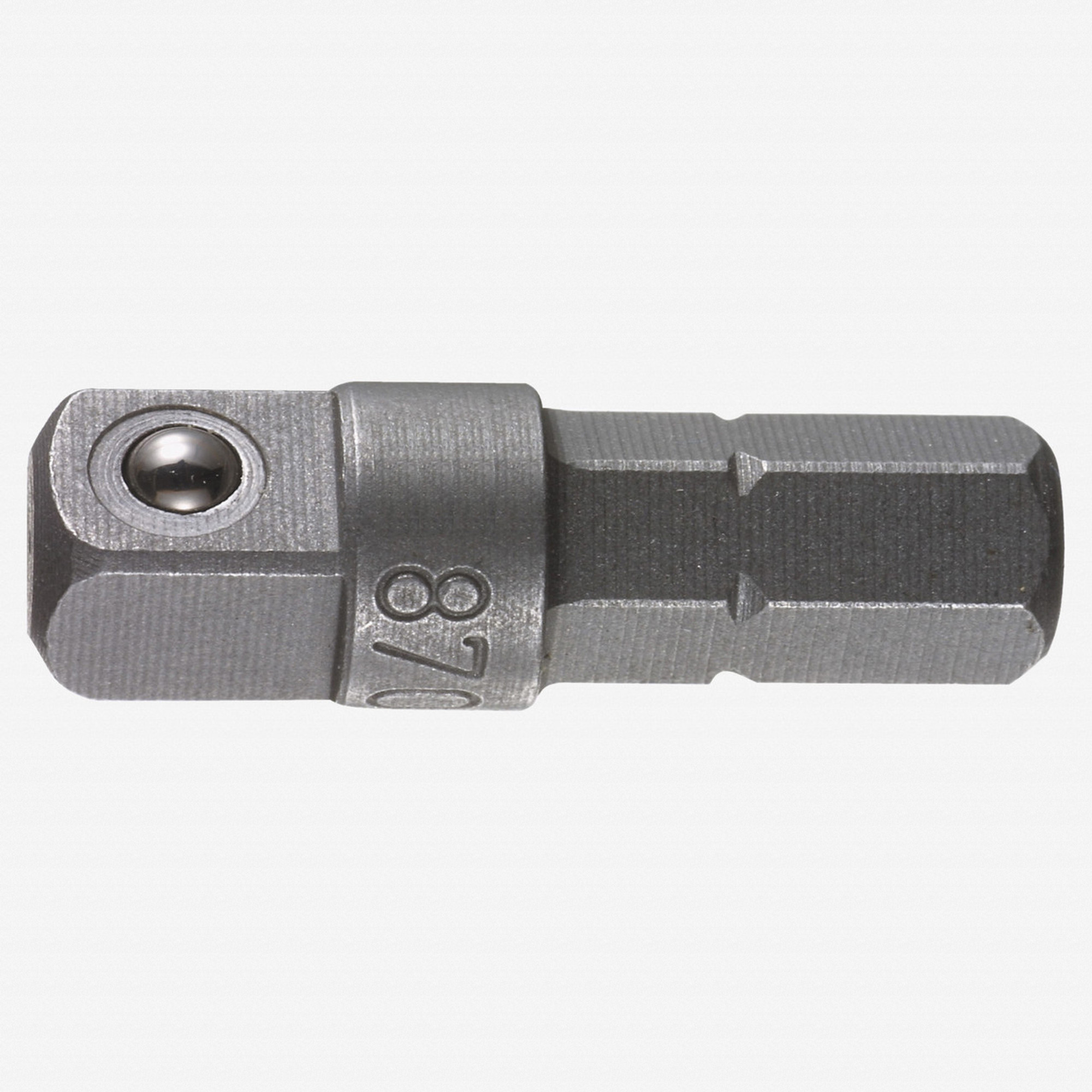 Wera 136000 Male 1/4" Hex to Male 1/4" Square Drive Adaptor