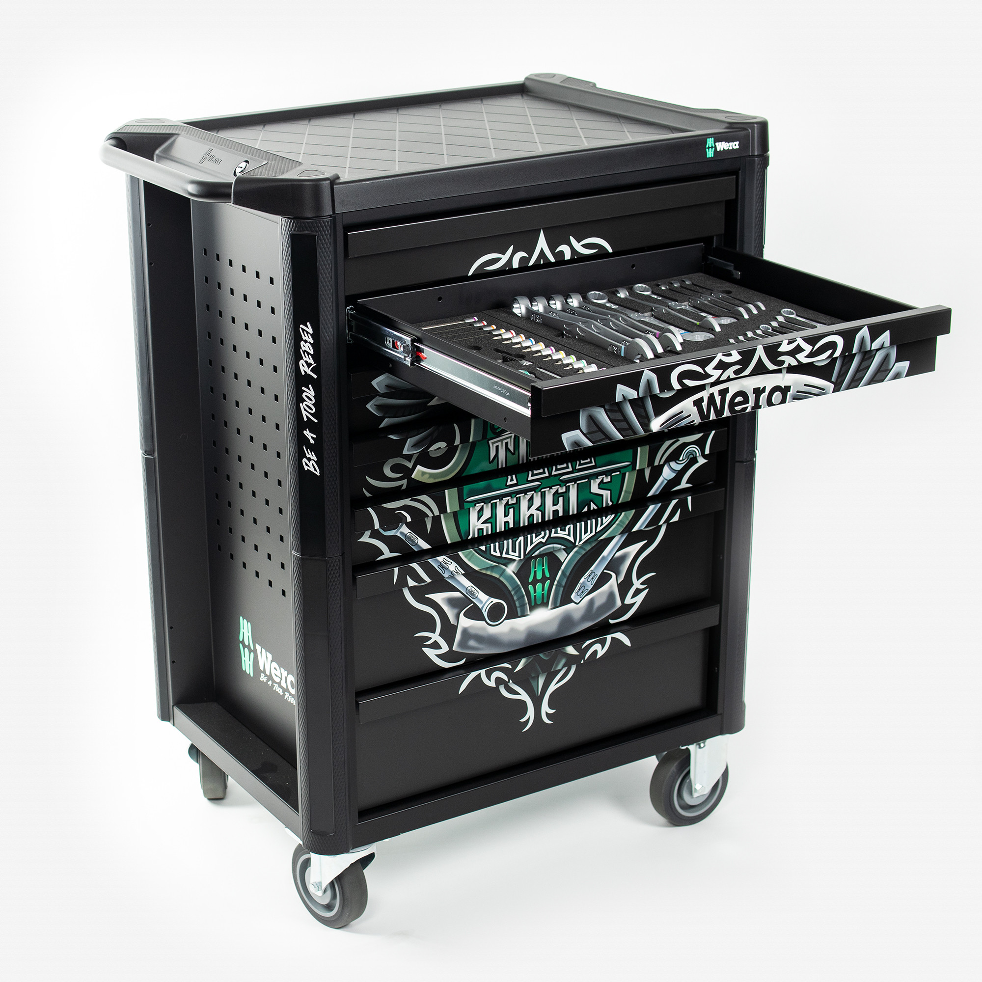 Wera 150130 Tool Rebel Trolley with Tool Assortment, 78 Pieces