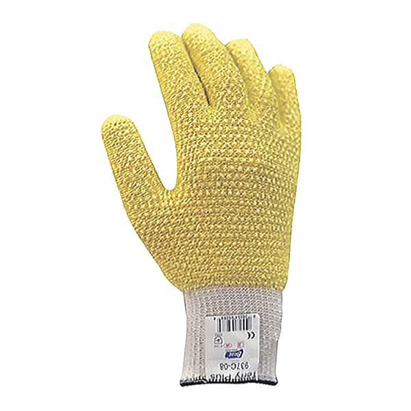 Guantes recubiertos resistentes al corte Showa, Nivel de corte A3, 10 ga, amarillos, talla 9 - 937C-09