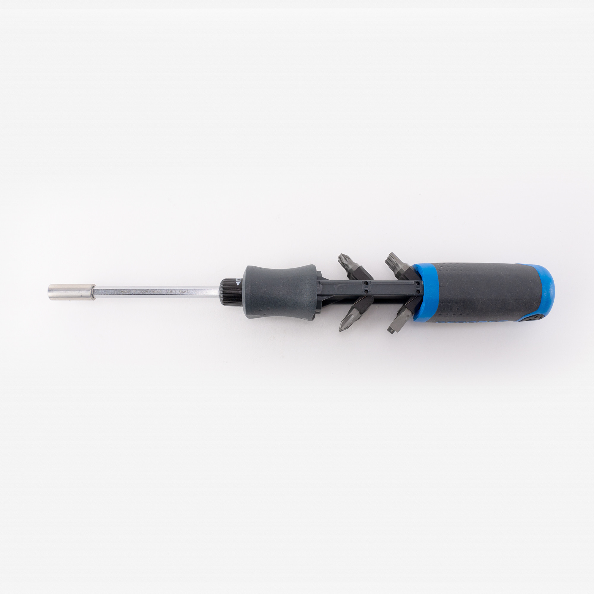 Gedore 2169 SilentGEAR Ratcheting Screwdriver with Magazine Handle, 1/4" Bit Holder