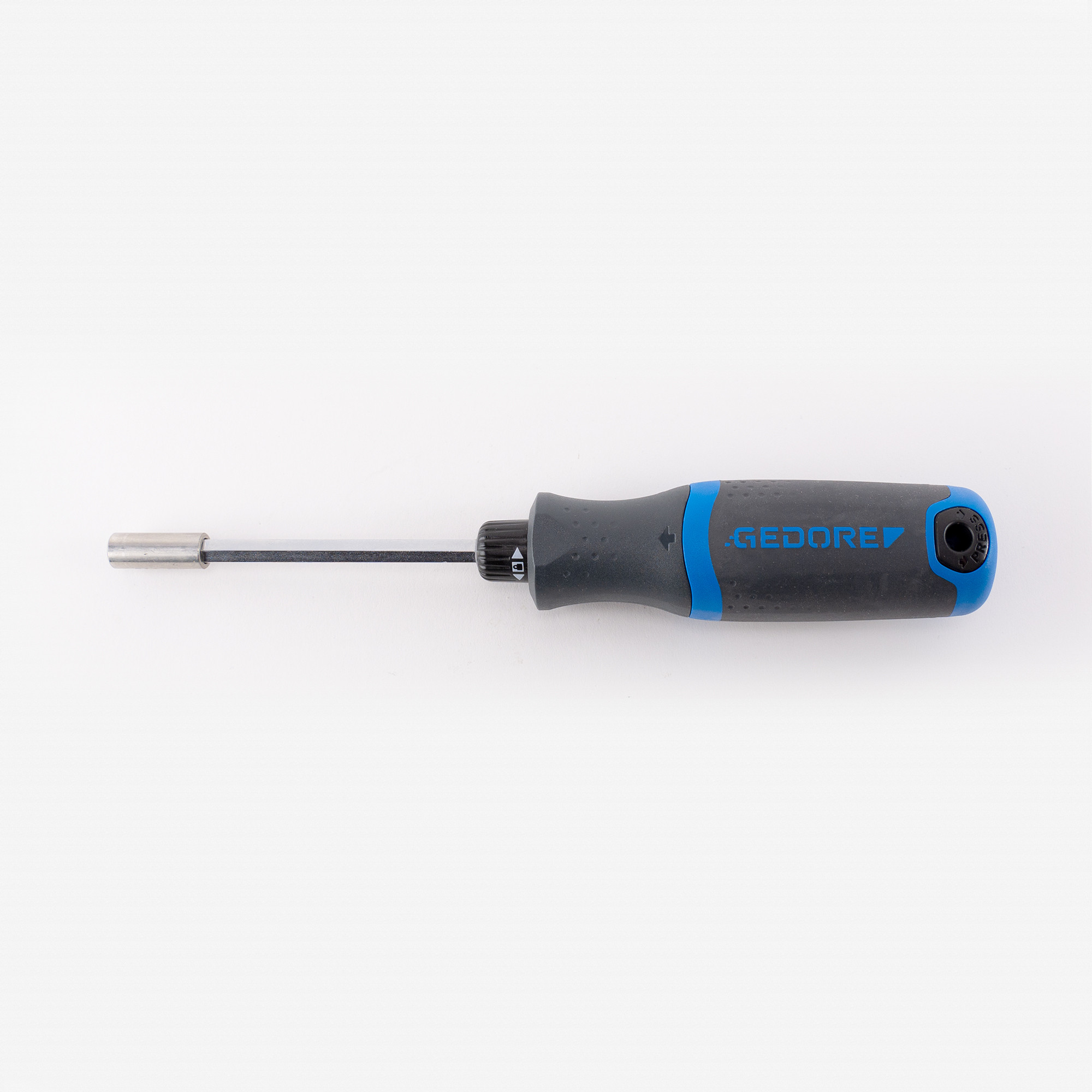 Gedore 2169 SilentGEAR Ratcheting Screwdriver with Magazine Handle, 1/4" Bit Holder