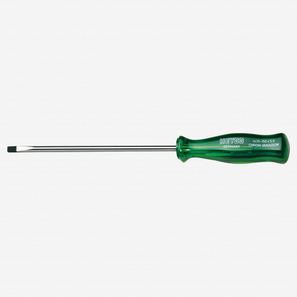 Heyco Slotted Screwdriver with Acetate Handle, 3.0 x 100mm
